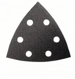 Bosch Bleu Accessoires Feuille Abrasive 93 X 93 Mm Delta 2608605197 Disque De Ponçage Idéal Pour Les Revêtements Et Composites 93x93 Mm 6 Trous P320 5 Pièces