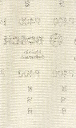 Bosch Bleu Accessoires Feuille Abrasive 80 X 133 Mm 2608900742 Filet De Ponçage Expert M480 Pour Ponceuses à Orbite Aléatoire 80 X 133 Mm, K400, 10 Pièces