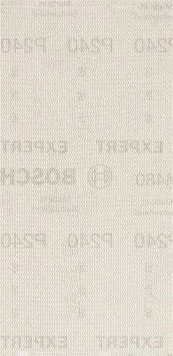 Bosch Bleu Accessoires Feuille Abrasive 93 X 186 Mm 2608900749 Filet De Ponçage Expert M480 Pour Ponceuses à Orbite Aléatoire 93 X 186 Mm, K240, 10 Pièces