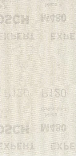 Bosch Bleu Accessoires Feuille Abrasive 93 X 186 Mm 2608900754 Filet De Ponçage Expert M480 Pour Ponceuses à Orbite Aléatoire 93 X 186 Mm, K120, 50 Pièces
