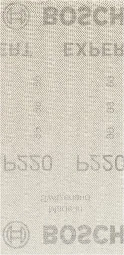 Bosch Bleu Accessoires Feuille Abrasive 93 X 186 Mm 2608900757 Filet De Ponçage Expert M480 Pour Ponceuses à Orbite Aléatoire 93 X 186 Mm, K220, 50 Pièces