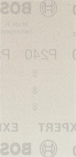 Bosch Bleu Accessoires Feuille Abrasive 93 X 186 Mm 2608900758 Filet De Ponçage Expert M480 Pour Ponceuses à Orbite Aléatoire 93 X 186 Mm, K240, 50 Pièces
