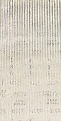 Bosch Bleu Accessoires Feuille Abrasive 115 X 230 Mm 2608900766 Expert M480 Filet De Ponçage Pour Ponceuses à Orbite Aléatoire 115 X 230 Mm, K220, 10 Pièces