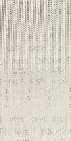 Bosch Bleu Accessoires Feuille Abrasive 115 X 230 Mm 2608900767 Filet De Ponçage Expert M480 Pour Ponceuses à Orbite Aléatoire 115 X 230 Mm, K240, 10 Pièces