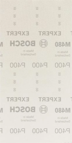 Bosch Bleu Accessoires Feuille Abrasive 115 X 230 Mm 2608900769 Filet De Ponçage Expert M480 Pour Ponceuses à Orbite Aléatoire 115 X 230 Mm, K400, 10 Pièces