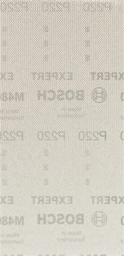 Bosch Bleu Accessoires Feuille Abrasive 115 X 230 Mm 2608900773 Filet De Ponçage Expert M480 Pour Ponceuses à Orbite Aléatoire 115 X 230 Mm, K220, 50 Pièces