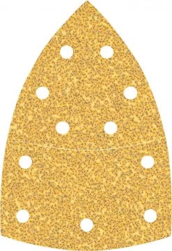 Bosch Bleu Accessoires Feuille Abrasive 102 X 62, 93 Mm Delta 2608900886 Expert C470 Papier De Verre Avec 11 Trous Pour Multi-sanders 102 X 62 Mm, 93 Mm, K40 10 Pièces