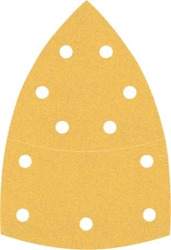 Bosch Bleu Accessoires Feuille Abrasive 102 X 62, 93 Mm Delta 2608900888 Expert C470 Papier De Verre Avec 11 Trous Pour Multi-sanders 102 X 62 Mm, 93 Mm, K120 10 Pièces