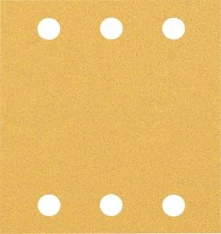 Bosch Bleu Accessoires Feuille Abrasive 115 X 107 Mm 2608900892 Expert C470 Papier Abrasif 6 Trous 115 X 107 Mm, K80 10 Pcs.
