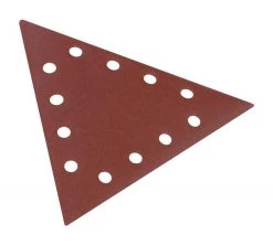 Scheppach Feuille Abrasive 280 X 280 Mm Driehoek 7903800606 Papier De Verre Triangulaire K240 10 Pièces