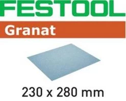 Festool Accessoires Feuille Abrasive 230 X 280 Mm Abrasif GRANAT 230x280 P100 GR/50 201089