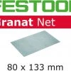 Festool Accessoires Feuille Abrasive 80 X 133 Mm Abrasif Maillé STF 80x133 P120 GR NET/50 Granat Net 203287