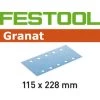 Festool Accessoires Feuille Abrasive 115 X 228 Mm Abrasifs STF 115x228 P100 GR/100 Granat 499632 -Feuilles de ponçage Soldes abrasifs stf 115x228 p100 gr 100 granat 499632