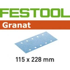 Festool Accessoires Feuille Abrasive 115 X 228 Mm Abrasifs STF 115X228 P120 GR/100 Granat 498947