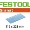 Festool Accessoires Feuille Abrasive 115 X 228 Mm Abrasifs STF 115X228 P150 GR/100 Granat 498948 -Feuilles de ponçage Soldes abrasifs stf 115x228 p150 gr 100 granat 498948