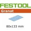 Festool Accessoires Feuille Abrasive 80 X 133 Mm Abrasifs STF 80X133 P100 GR/100 Granat 499628