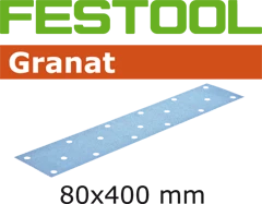 Festool Accessoires Feuille Abrasive 80 X 400 Mm Abrasifs STF 80x400 P180 GR/50 Granat 497162