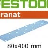 Festool Accessoires Feuille Abrasive 80 X 400 Mm Abrasifs STF 80x400 P40 GR/50 Granat 497157 -Feuilles de ponçage Soldes abrasifs stf 80x400 p40 gr 50 granat 497157