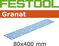 Festool Accessoires Feuille Abrasive 80 X 400 Mm Abrasifs STF 80x400 P40 GR/50 Granat 497157