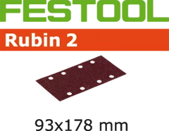 Festool Accessoires Feuille Abrasive 93 X 178 Mm Abrasifs STF 93X178/8 P150 RU2/50 Rubin 2 499066