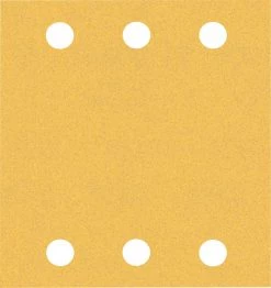 Bosch Bleu Accessoires Feuille Abrasive 115 X 107 Mm Expert C470 Papier Abrasif 6 Trous 115 X 107 Mm, K120 10 Pièces