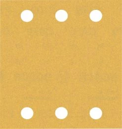 Bosch Bleu Accessoires Feuille Abrasive 115 X 107 Mm Expert C470 Papier Abrasif 6 Trous 115 X 107 Mm, K180 10 Pcs.