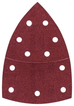 Bosch Bleu Accessoires Feuille Abrasive 102 X 62, 93 Mm Delta Jeu De Feuilles Abrasives C430 De 10 Pièces 102 X 62, 93 Mm, 180