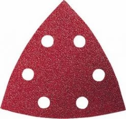 Bosch Bleu Accessoires Feuille Abrasive 93 X 93 Mm Delta Jeu De Feuilles Abrasives De 10 Pièces Grain 60 / 80 / 120 / 180 / 240