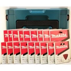 Makita Accessoires Feuille Abrasive 94 X 94 Mm Delta Mbox 2 Met Schuurpapier Voor BO4565K
