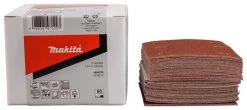 Makita Accessoires Feuille Abrasive 102 X 114 Mm P-42422 Feuille Abrasive 114x102 K60 Velcro Rouge 50 Pièces