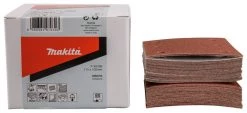 Makita Accessoires Feuille Abrasive 102 X 114 Mm P-42438 Feuille Abrasive 114x102 K80 Velcro Rouge 50 Pièces