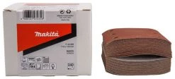 Makita Accessoires Feuille Abrasive 102 X 114 Mm P-42488 Feuille Abrasive 114x102 K240 Velcro Rouge 50 Pièces
