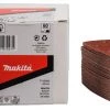 Makita Accessoires Feuille Abrasive 94 X 94 Mm Delta P-42606 Feuille Abrasive 3-K 94 K60 Velcro Rouge 50 Pièces