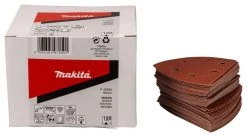Makita Accessoires Feuille Abrasive 94 X 94 Mm Delta P-42634 Feuille Abrasive 3-K 94 K120 Velcro Rouge 50 Pièces
